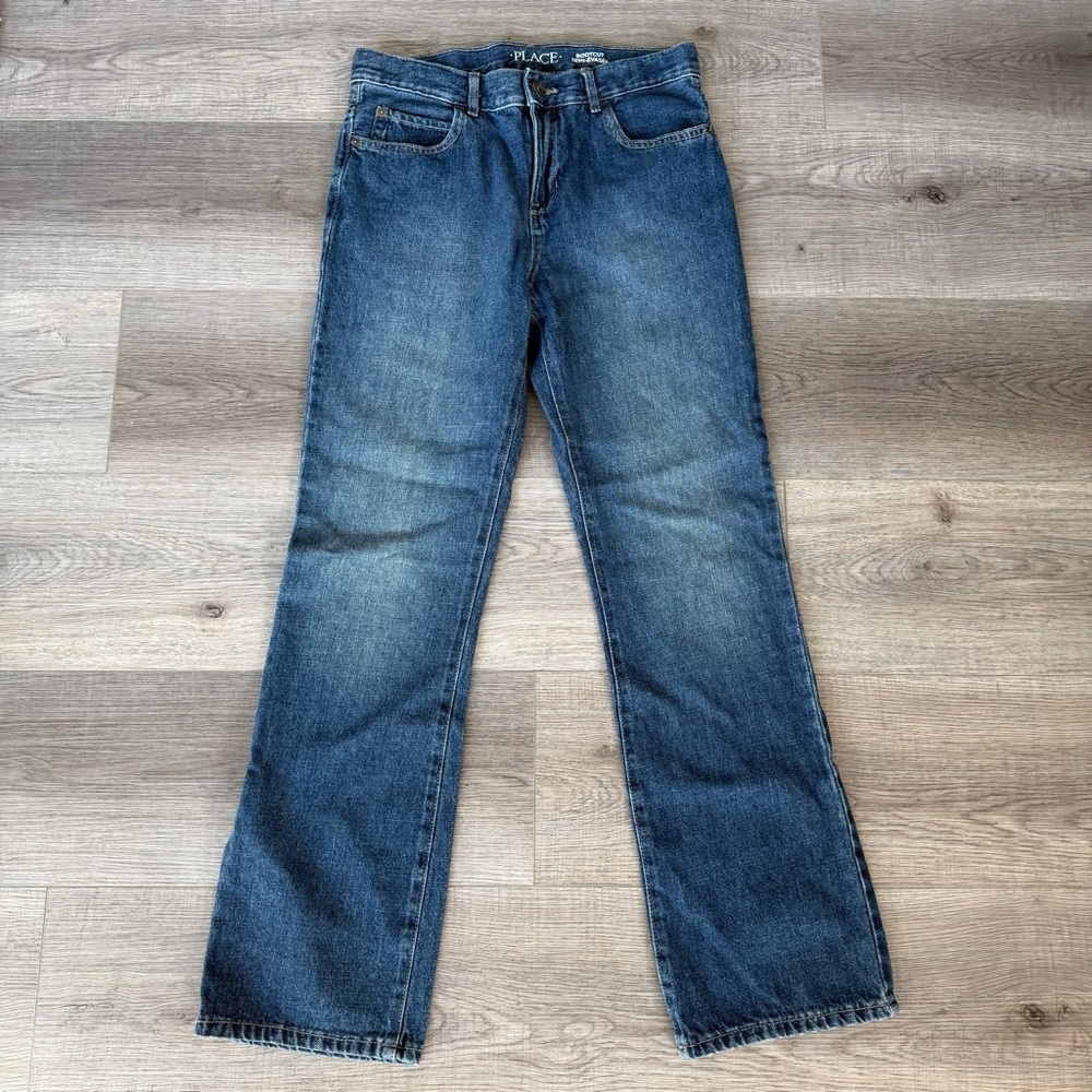 3/20$ Kids Boys Blue Bootcut Jeans size 14